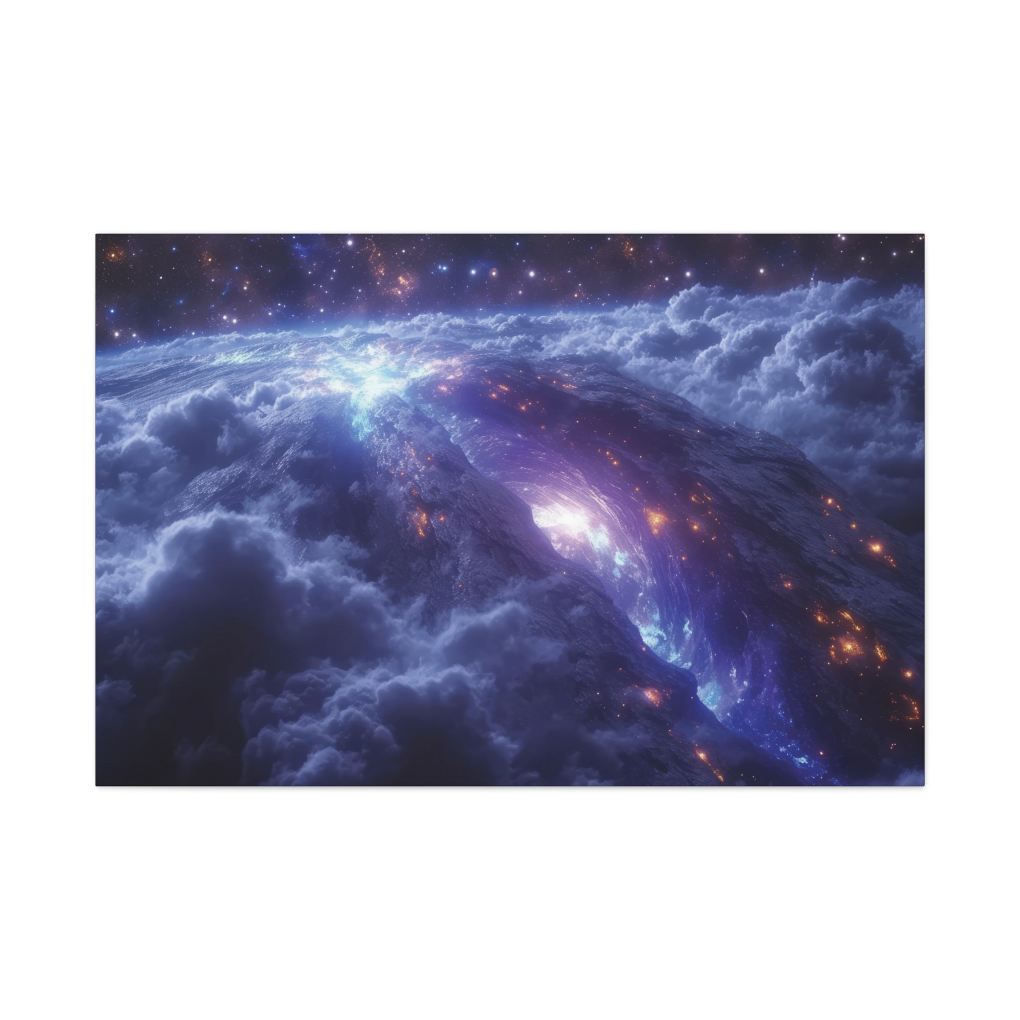 Cosmic Summit Blaze Canvas Art