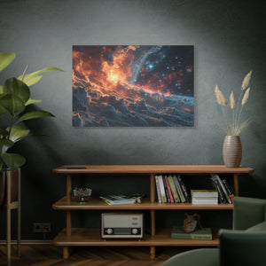 Celestial Inferno: The Galactic Divide Canvas Art - MiTo Store