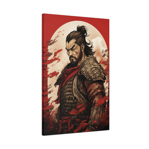 Samurai's Resolve: Warrior under the Rising Sun Canvas Art - MiTo Store