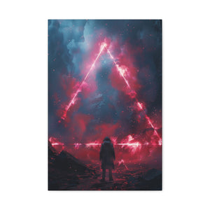 Red Triangle Portal Wall Art - MiTo Store