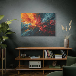 Cosmic Dance: Vivid Abstract Galaxy Canvas Art - MiTo Store