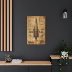 Da Vinci Style Spaceship Blueprint - MiTo Store