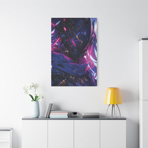 Neon Vanguard: Cybernetic Sentinel Canvas Art - MiTo Store