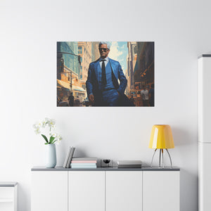 Visionary in the City: Modern Elegance in Urban Art Canvas Art - MiTo Store