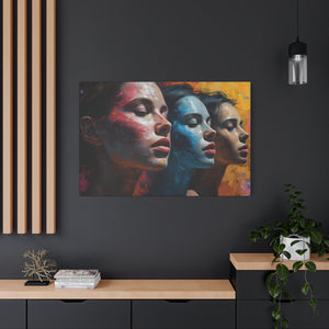 Abstract Artistic Portrait Trio Canvas Art - MiTo Store