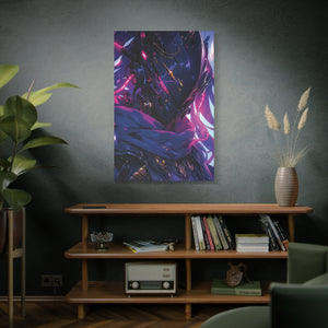 Neon Vanguard: Cybernetic Sentinel Canvas Art - MiTo Store