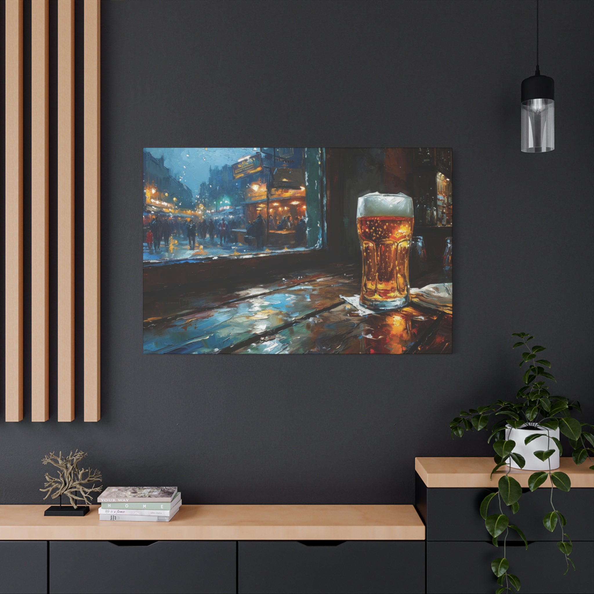 Golden Brew: An Ode to the Perfect Pint Canvas Art - MiTo Store