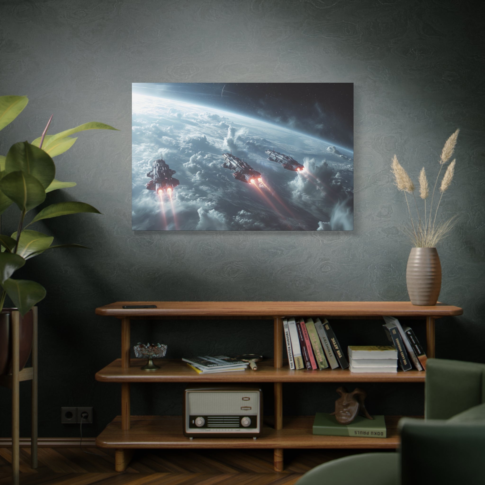 Orbital Fleet Maneuvers Canvas Art - MiTo Store