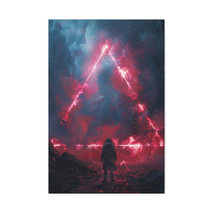 Red Triangle Portal Wall Art - MiTo Store