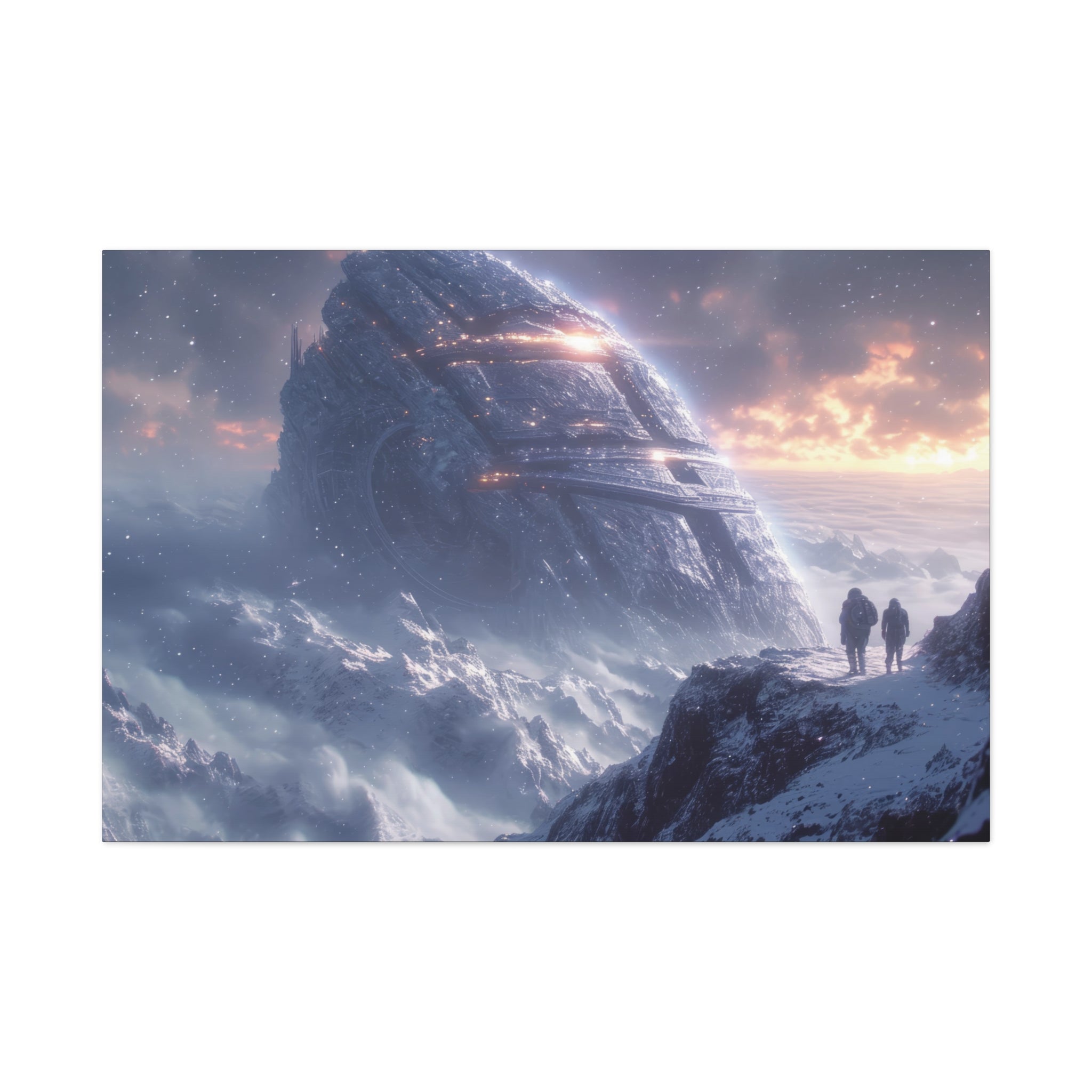 Mystic Starship Encounter Canvas Art