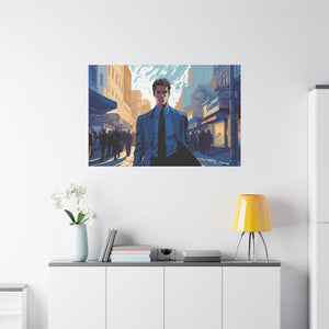 Central City Confidence: A Graphic Tale of Ambition Canvas Art - MiTo Store