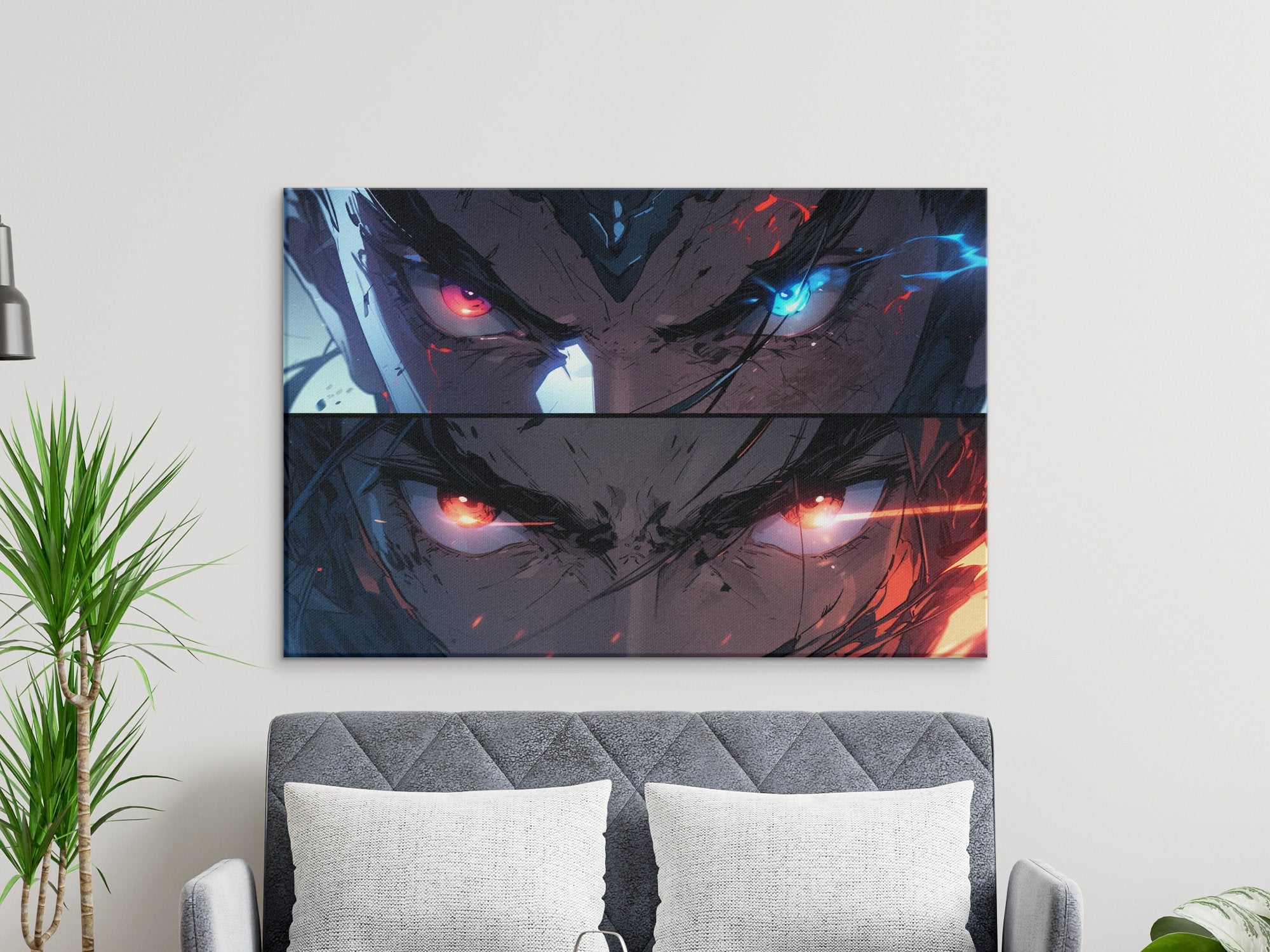 Comic Book Style Superhero Battle Canvas Art - MiTo Store