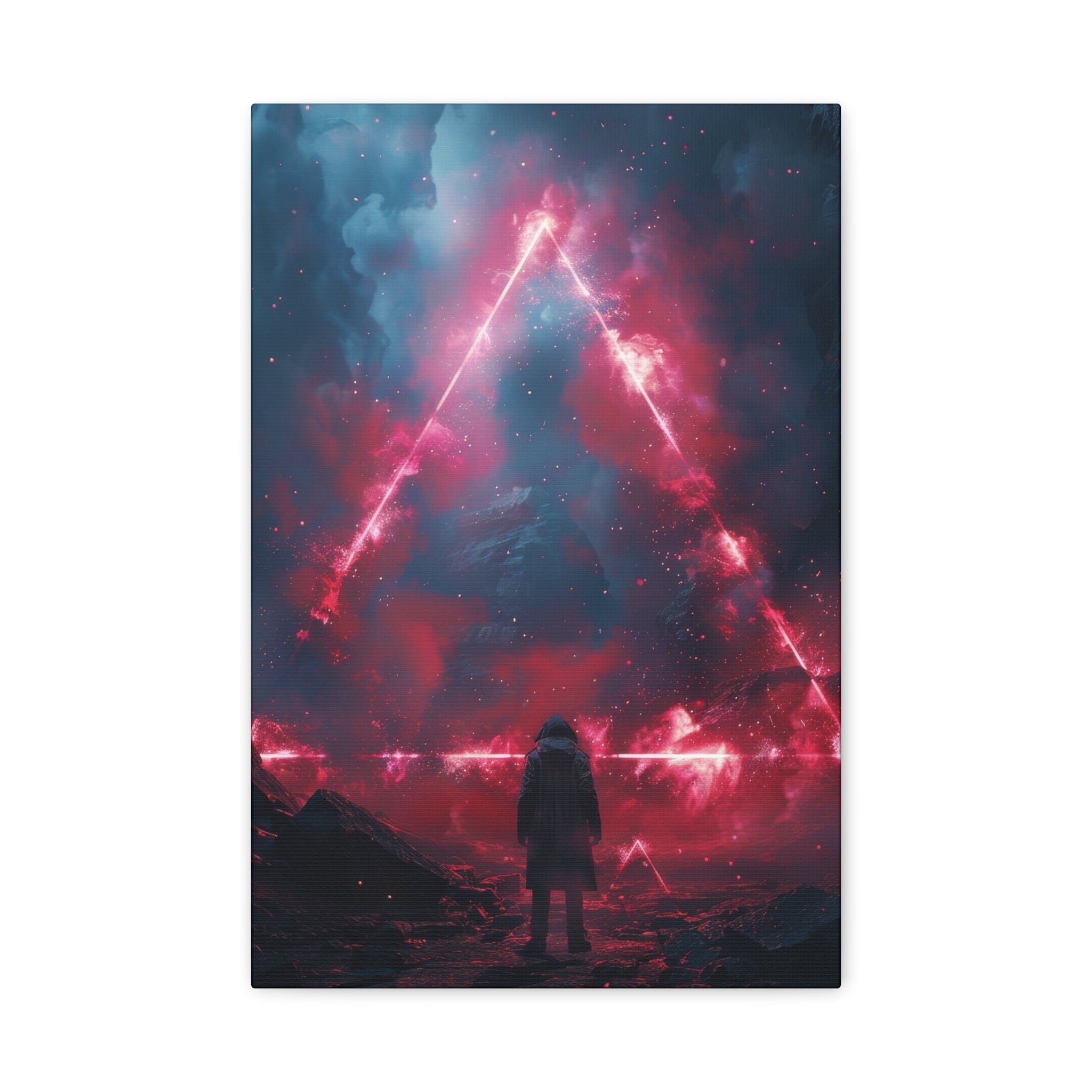 Red Triangle Portal Wall Art - MiTo Store