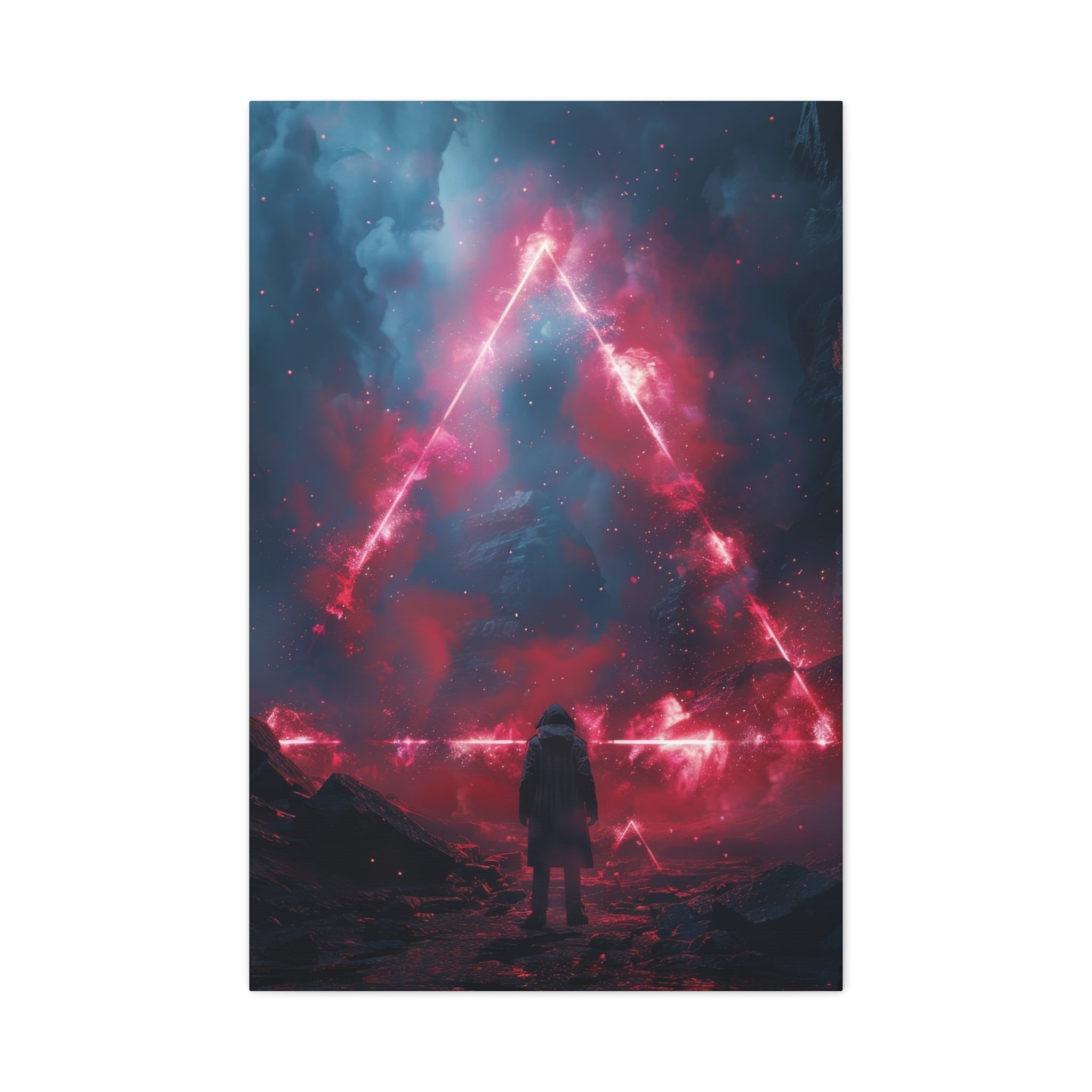 Red Triangle Portal Wall Art - MiTo Store