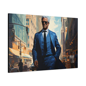 Visionary in the City: Modern Elegance in Urban Art Canvas Art - MiTo Store