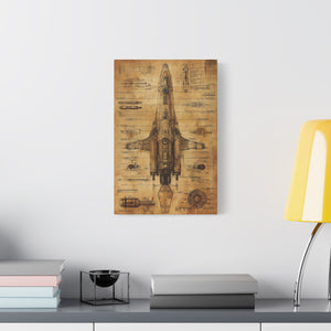 Da Vinci Style Spaceship Blueprint - MiTo Store