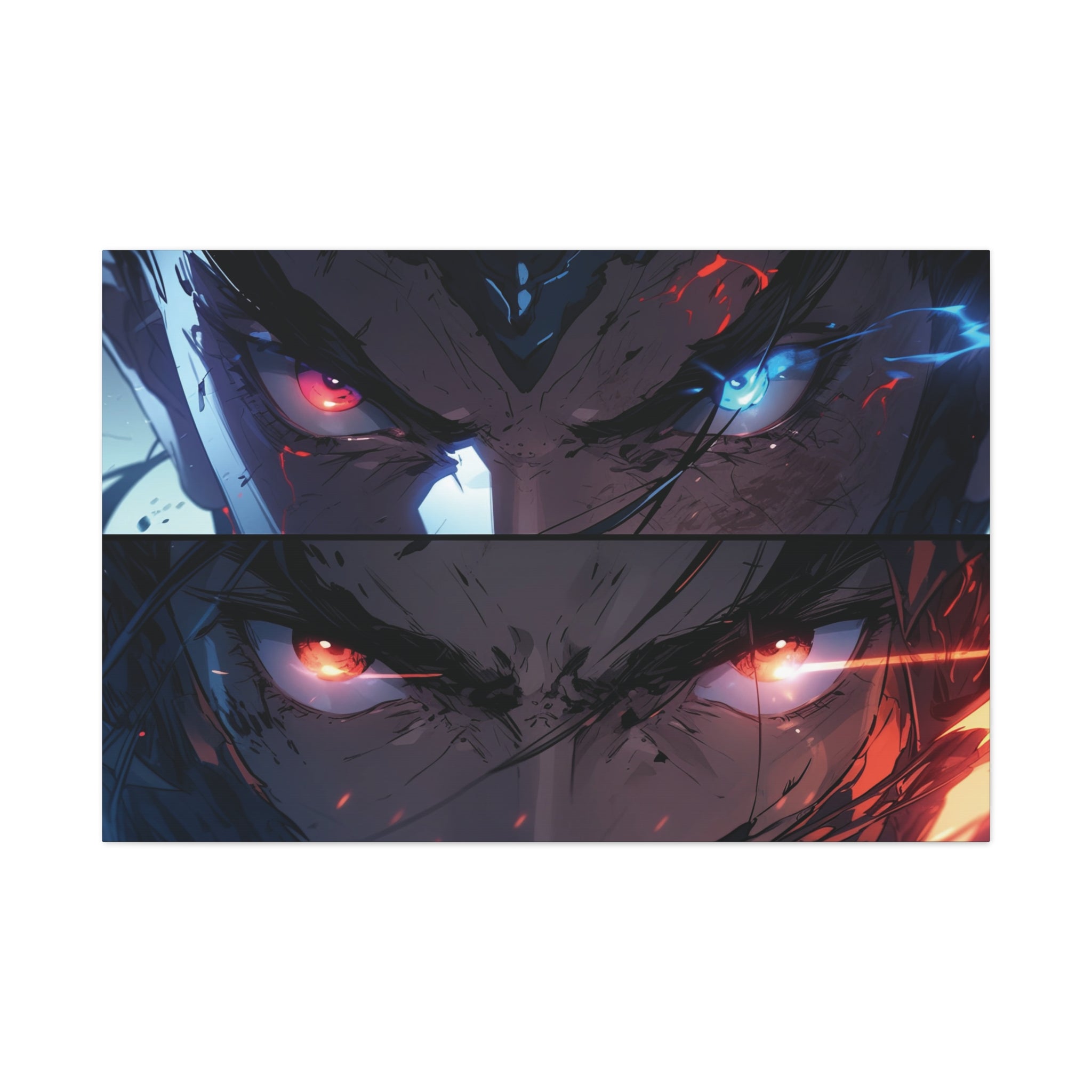 Comic Book Style Superhero Battle Canvas Art - MiTo Store