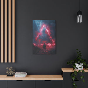Red Triangle Portal Wall Art - MiTo Store