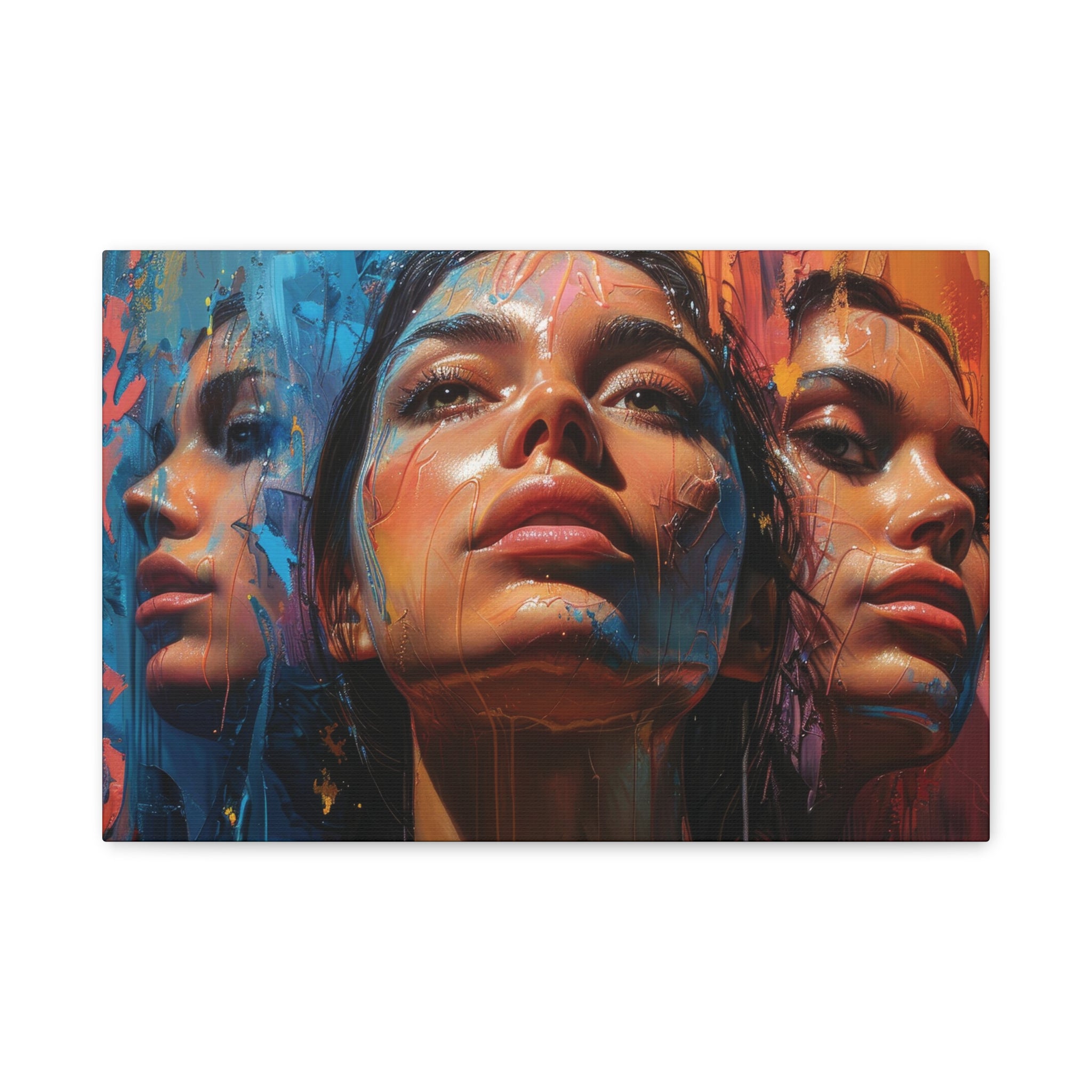 Colorful Abstract Female Faces Art - MiTo Store