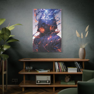 Elemental Veil: The Shrouded Sorcerer Canvas Art - MiTo Store