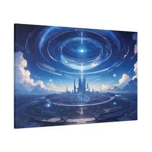 Galactic Utopia: Metropolis of the Future Canvas Art - MiTo Store