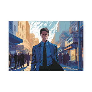 Central City Confidence: A Graphic Tale of Ambition Canvas Art - MiTo Store