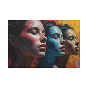 Abstract Artistic Portrait Trio Canvas Art - MiTo Store