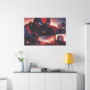 Ironclad Resolve: Mech Warrior Comics Canvas Art - MiTo Store
