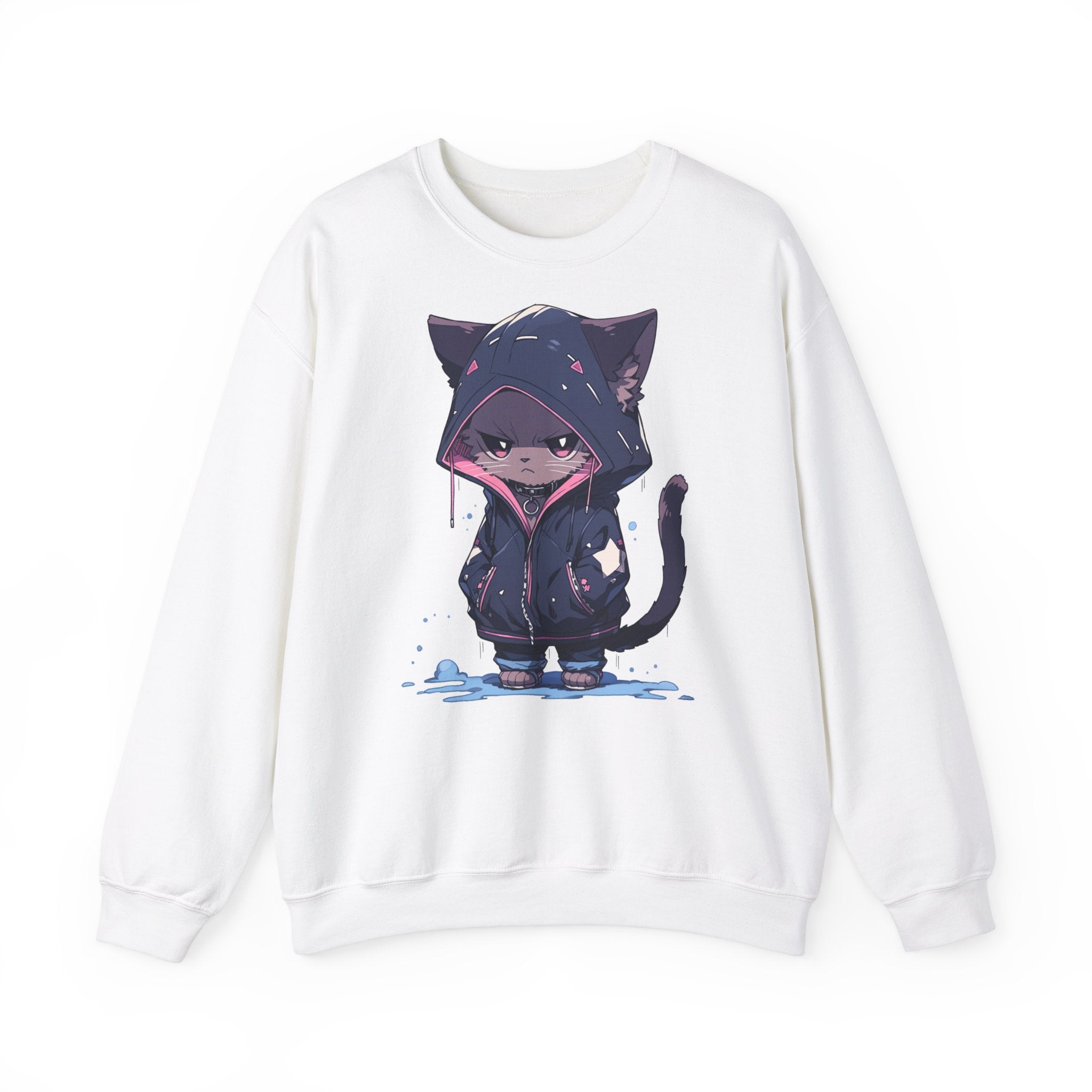 Wet Kitty in a Hoodie Sweatshirt - MiTo Store