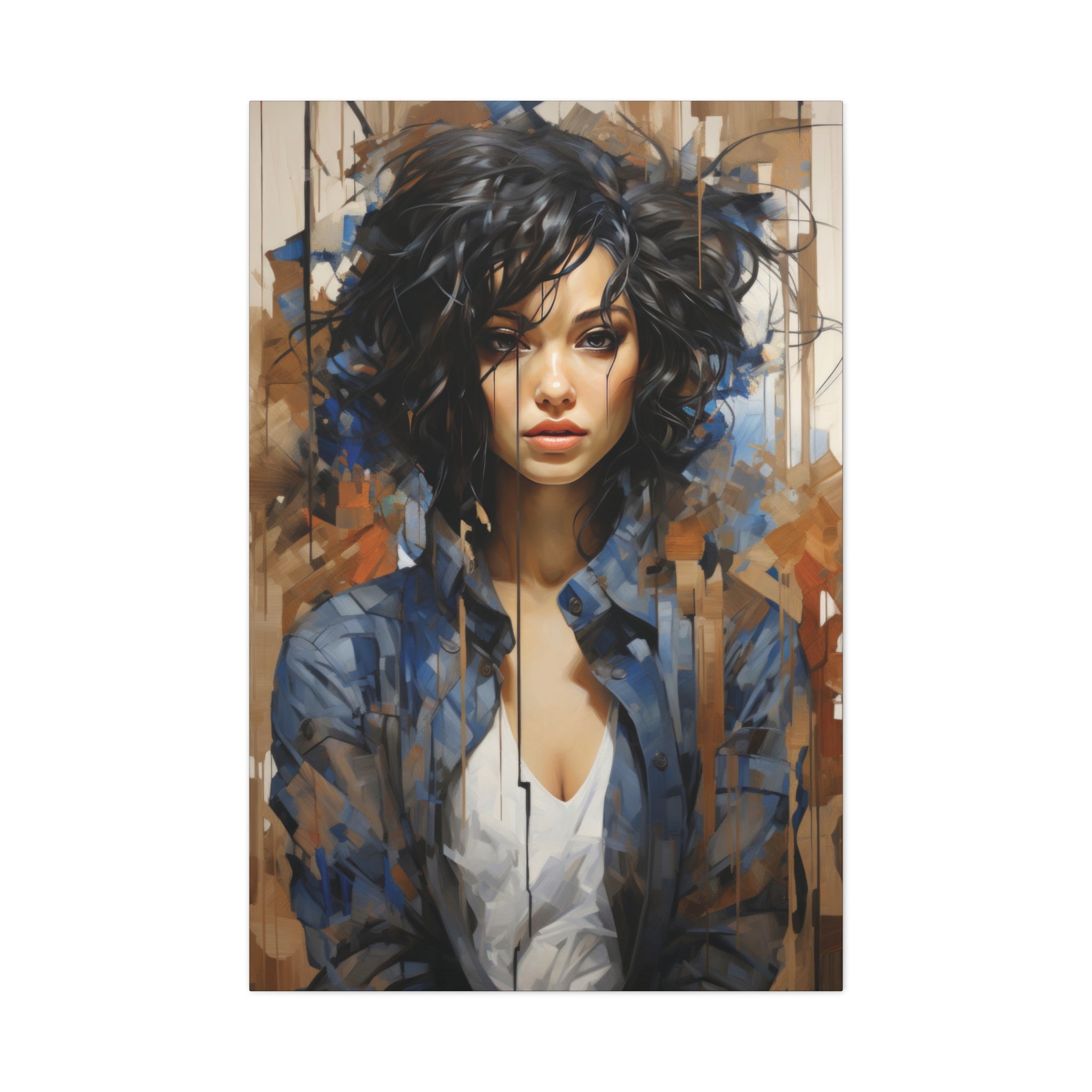 Abstract Essence: Modern Woman Portrait Canvas Art - MiTo Store
