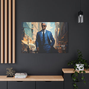 Visionary in the City: Modern Elegance in Urban Art Canvas Art - MiTo Store