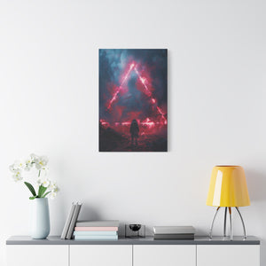 Red Triangle Portal Wall Art - MiTo Store