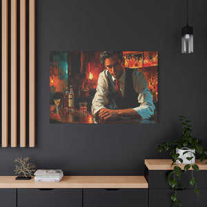 Vintage Bar Scene Canvas Art - MiTo Store