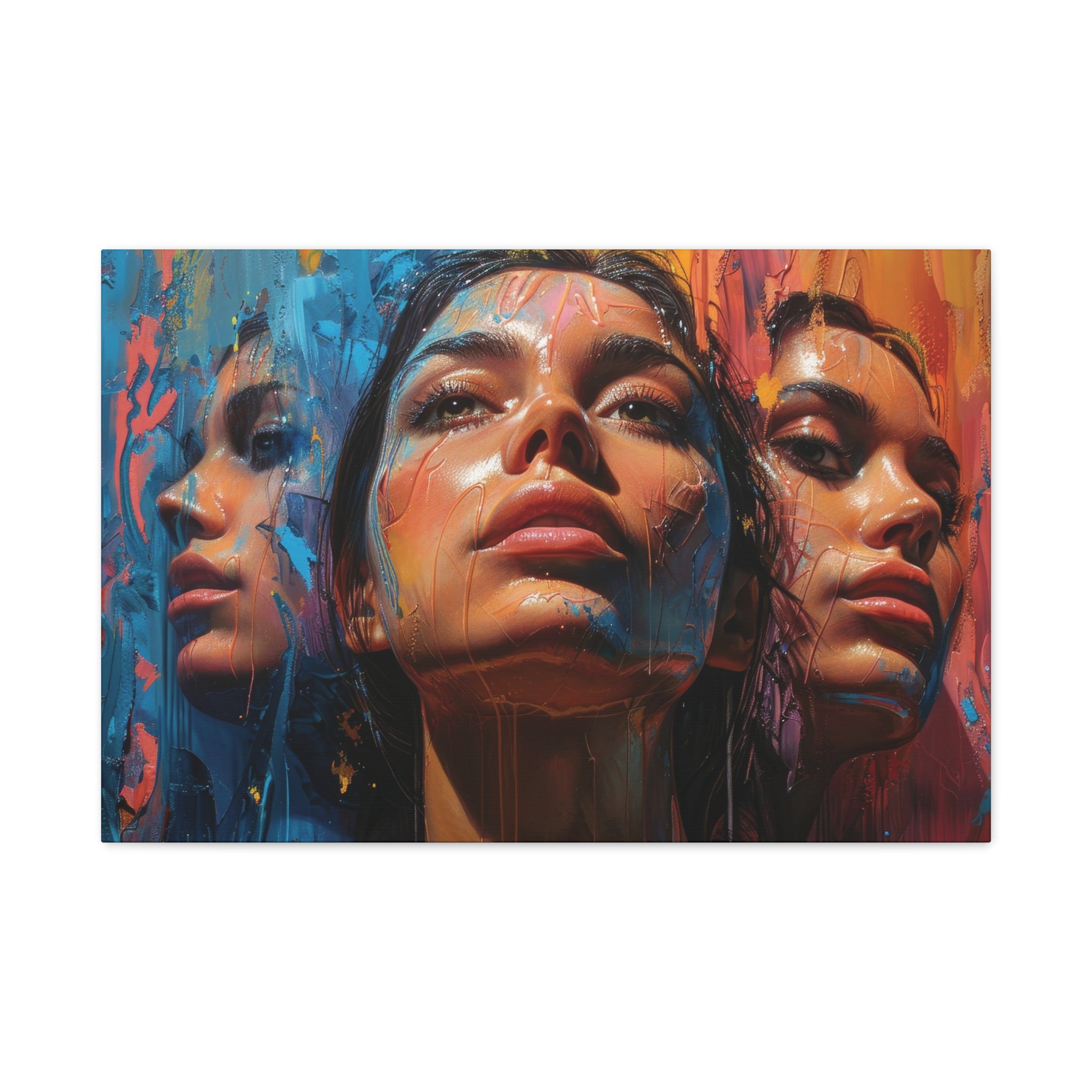 Colorful Abstract Female Faces Art - MiTo Store