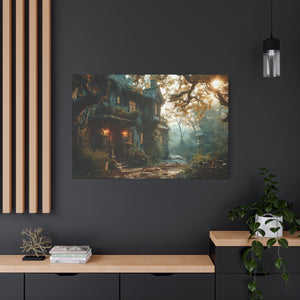 Enchanted Forest Retreat: Twilight Whispers and Rustling Leaves Canvas Art - MiTo Store