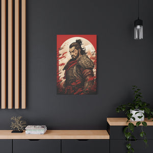 Samurai's Resolve: Warrior under the Rising Sun Canvas Art - MiTo Store