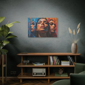 Colorful Abstract Female Faces Art - MiTo Store