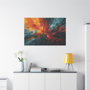 Cosmic Dance: Vivid Abstract Galaxy Canvas Art - MiTo Store