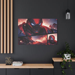Ironclad Resolve: Mech Warrior Comics Canvas Art - MiTo Store