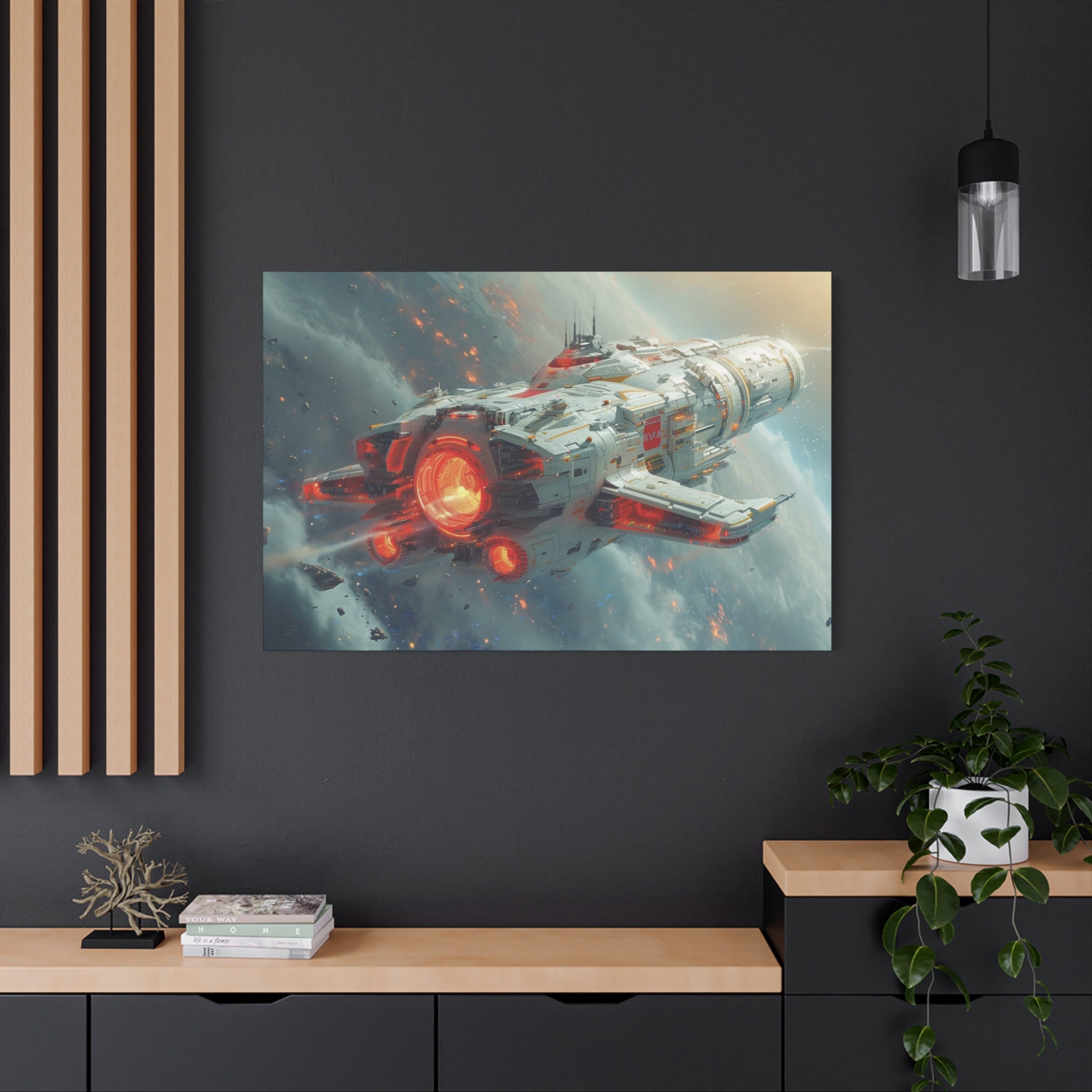 Interstellar Explorer Vessel Canvas Art - MiTo Store