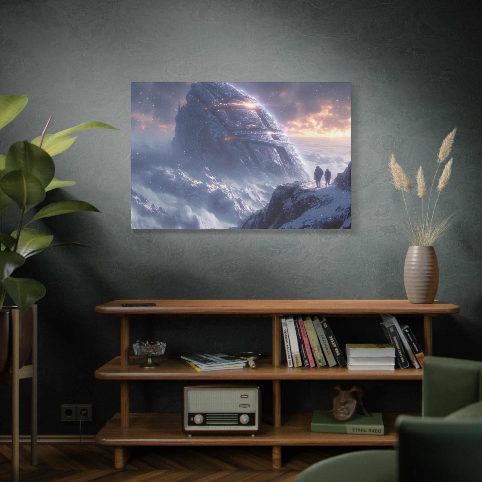 Mystic Starship Encounter Canvas Art - MiTo Store