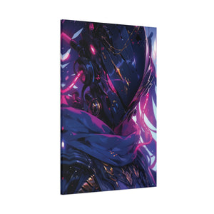 Neon Vanguard: Cybernetic Sentinel Canvas Art - MiTo Store