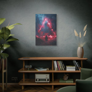 Red Triangle Portal Wall Art - MiTo Store