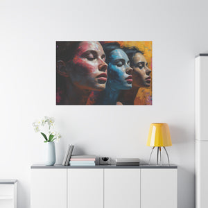 Abstract Artistic Portrait Trio Canvas Art - MiTo Store