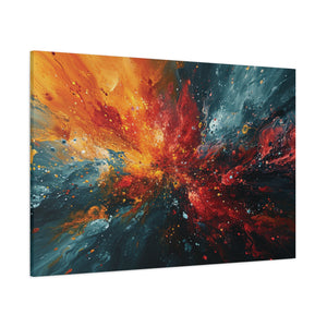 Cosmic Dance: Vivid Abstract Galaxy Canvas Art - MiTo Store