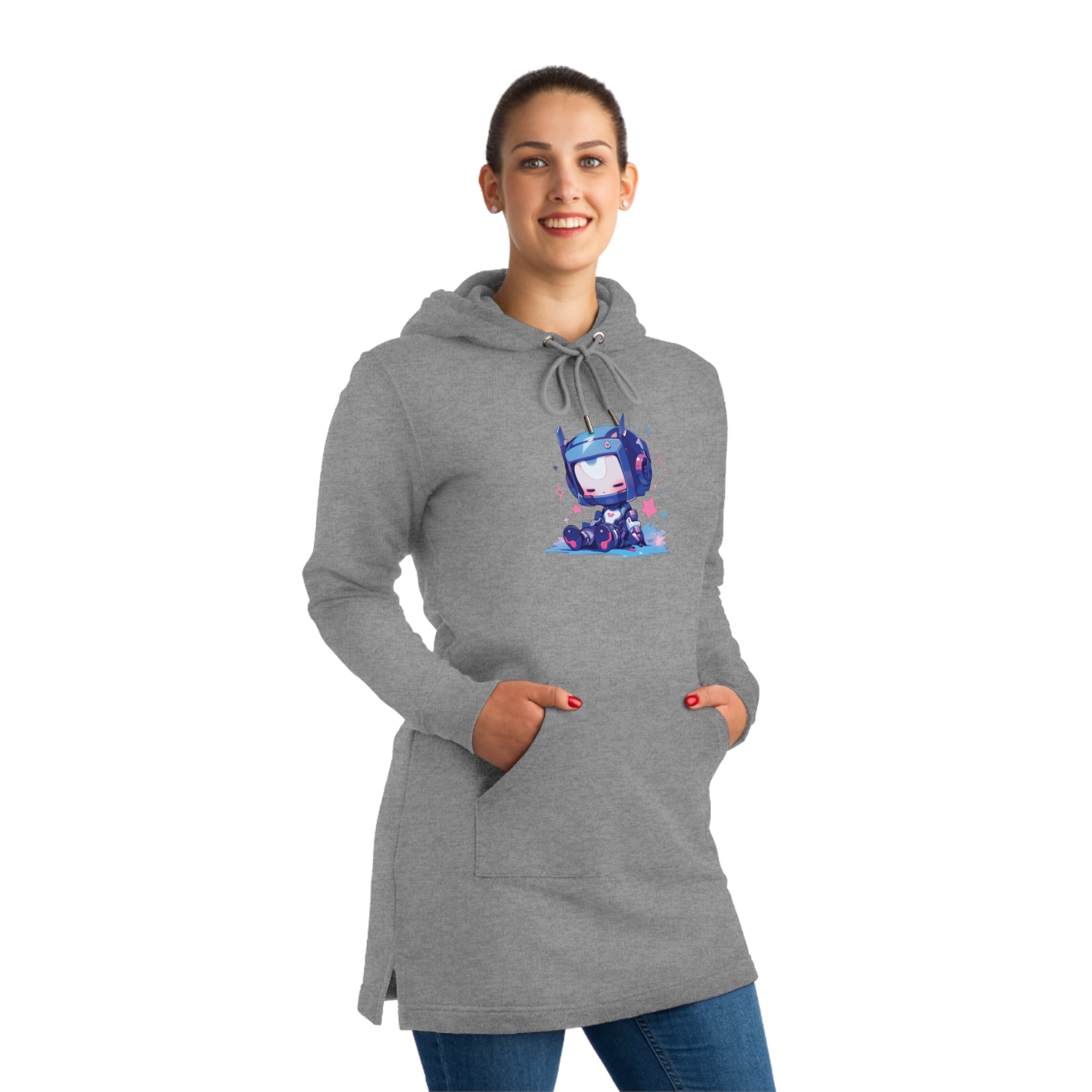 Adorable Robot Themed Hoodie Dress - MiTo Store