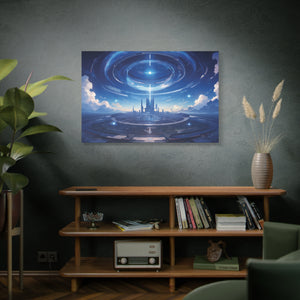 Galactic Utopia: Metropolis of the Future Canvas Art - MiTo Store