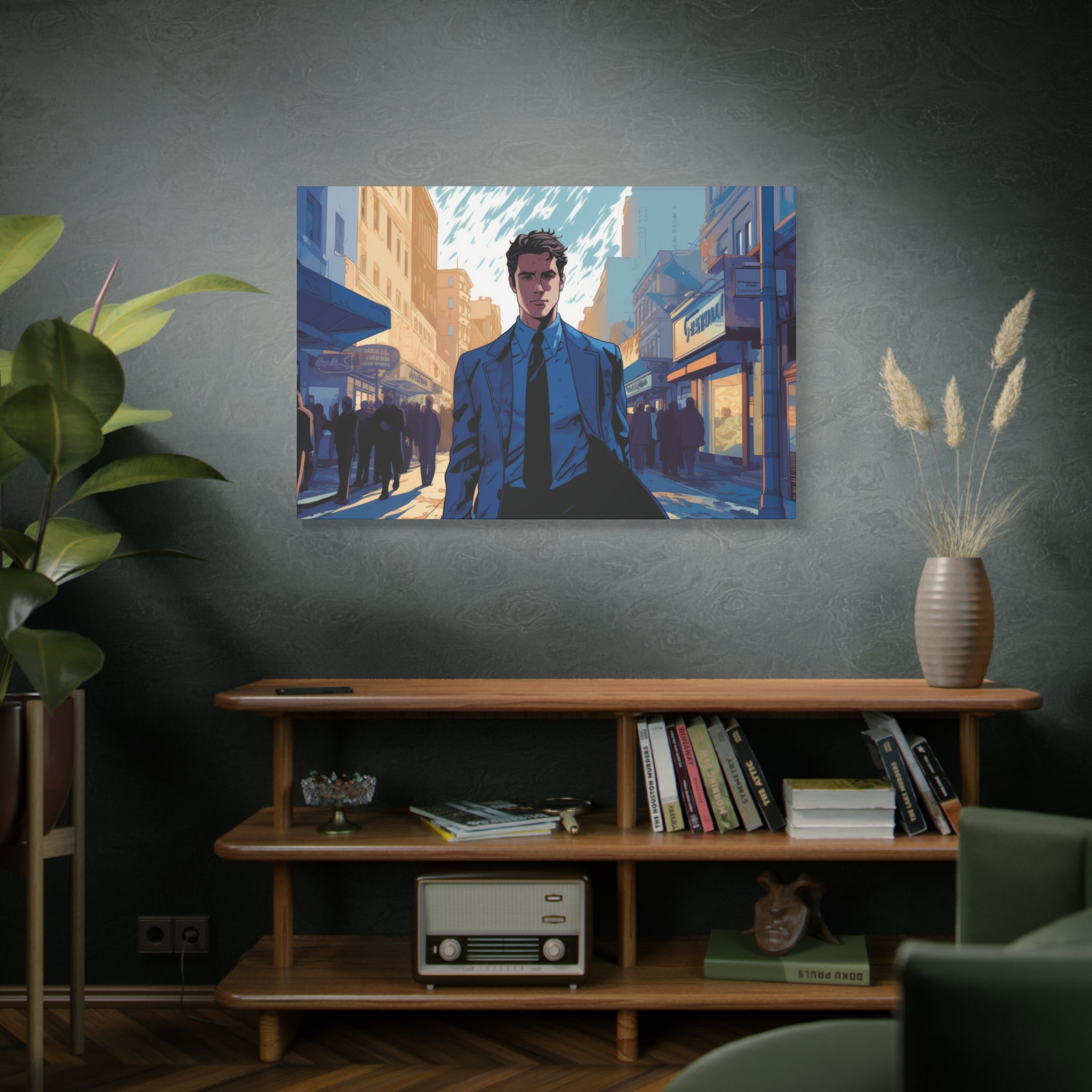 Central City Confidence: A Graphic Tale of Ambition Canvas Art - MiTo Store