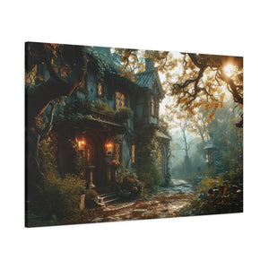 Enchanted Forest Retreat: Twilight Whispers and Rustling Leaves Canvas Art - MiTo Store
