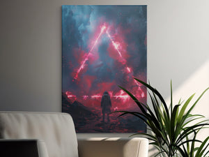 Red Triangle Portal Wall Art - MiTo Store